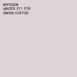 #DFD3D8 - Swiss Coffee Color Image
